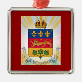 Quebec Coat of Arms Metalen Ornament