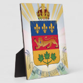 Quebec Coat of Arms Tabletop Fotoplaat (Zijkant)