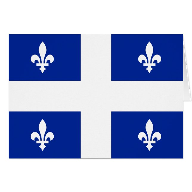 Québec drapeau fleur de lis (Devant horizontal)