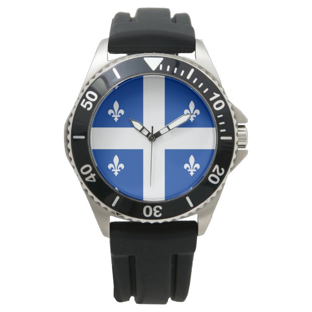 Quebec Flag Horloge (Voorkant)
