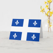 Quebec Flag Kaart (Gele Bloem)