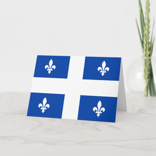 Quebec Flag Kaart (Voorkant)