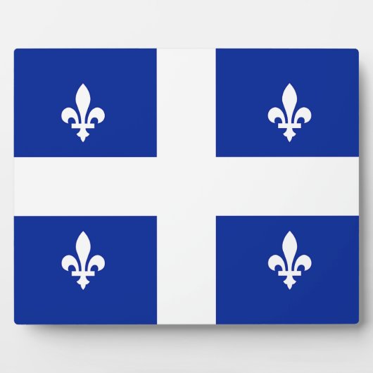 Quebec Flag Plaque Fotoplaat (Voorkant)