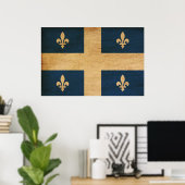 Quebec Flag Poster (Thuiskantoor)