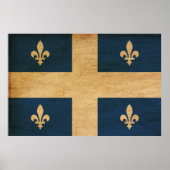 Quebec Flag Poster (Voorkant)