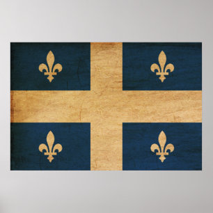 Quebec Flag Poster