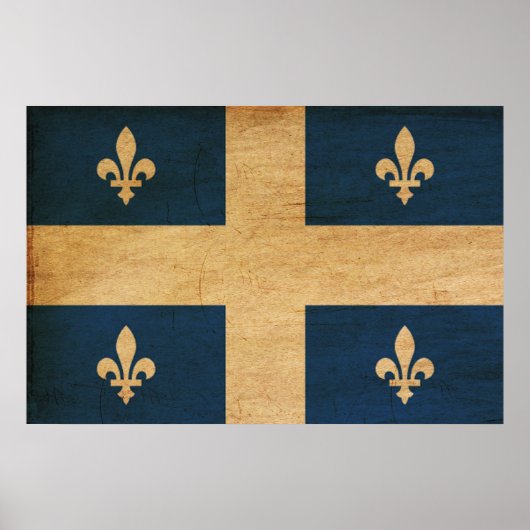 Quebec Flag Poster (Voorkant)