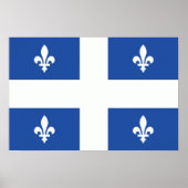 Quebec Flag Poster (Voorkant)