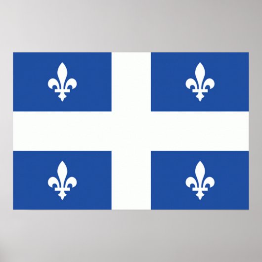 Quebec Flag Poster (Voorkant)
