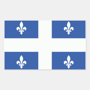Quebec Flag Rechthoekige Sticker