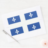 Quebec Flag Rechthoekige Sticker (Envelop)