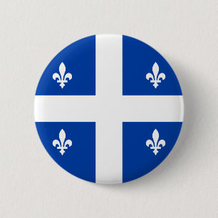Quebec Flag Ronde Button 5,7 Cm