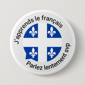 Quebec French beginner-knop Ronde Button 7,6 Cm