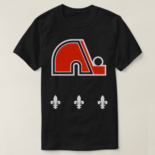  quebec hockey retro nordiques t-shirt (Design voorkant)