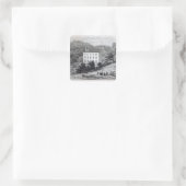 Quebec House Vierkante Sticker (Tas)