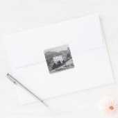 Quebec House Vierkante Sticker (Envelop)