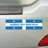 QUÉBEC IS MIJN LAND BUMPERSTICKER (Op auto)