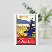 Quebec, landschap, Canada, natuur, oldtimers Briefkaart (Staand voorkant)