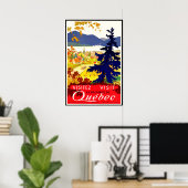 Quebec, landschap, Canada, natuur, oldtimers Poster (Thuiskantoor)