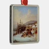 Quebec Metalen Ornament (Rechts)