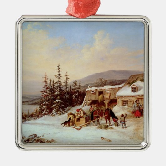 Quebec Metalen Ornament (Voorkant)