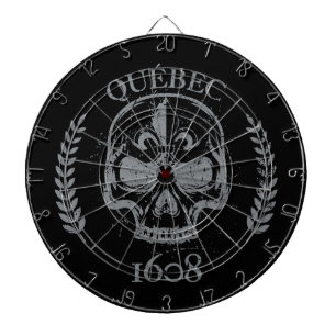 Québec patriote 1608 grunge metaal Referendum JA Dartbord
