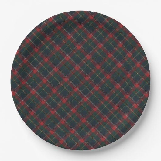 Quebec Provincial Tartan Papieren Bordje (Voorkant)