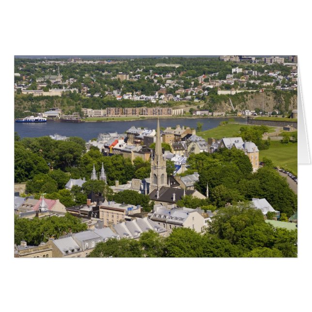 Québec, Québec, Canada. Vue plongeante sur la (Devant horizontal)