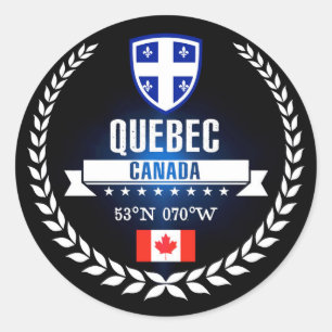 Quebec Ronde Sticker