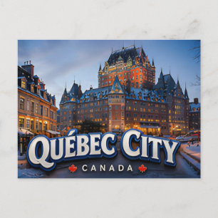Quebec Stad Canada Oude Stad Erfgoed Reizen 🏰 Briefkaart
