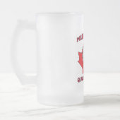 Quebec Stad Pools Canadees Leaf Matglas Bierpul (Links)