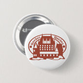 Quebec Stamp Ronde Button 5,7 Cm (Voorkant /achterkant)