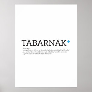 Québec Tabanak Vloeken Joual Franse Humor Poster