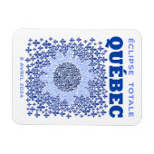 Québec Total Eclipse Flexible Photo Magnet (Horizontal)