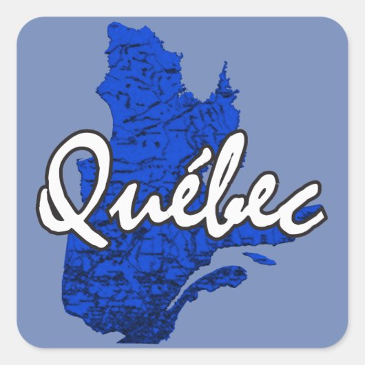Quebec Vierkante Sticker (Voorkant)
