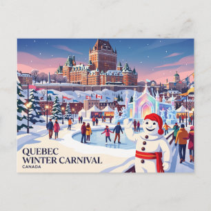 Quebec Wintercarnaval Canada Briefkaart