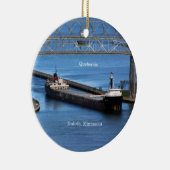 Quebecois Duluth-ornament Keramisch Ornament (Rechts)