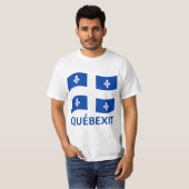 QUEBEXIT WAKING FLAG T-SHIRT (Voorkant volledig)
