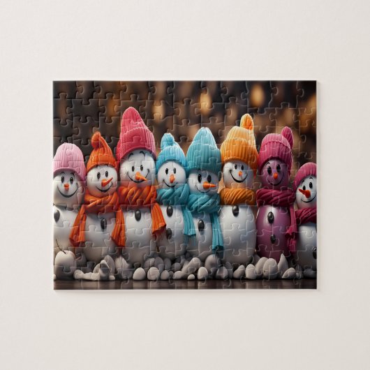 Quebra-Cabeça Bonecos de Neve Legpuzzel (Horizontaal)