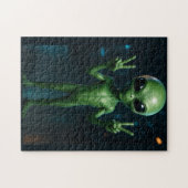 Quebra-Cabeça Extraterrestre futurista Legpuzzel (Horizontaal)