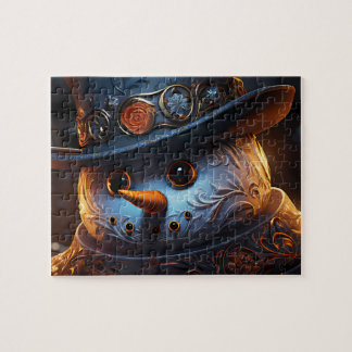 Quebra-Cabeça (Puzzle) Boneco de Neve Estiloso Legpuzzel