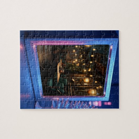 Quebra-Cabeça (Puzzle) Café de Natal Legpuzzel (Horizontaal)