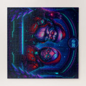 Quebra-Cabeça (Puzzle) CiberNatalPunk Legpuzzel (Horizontaal)