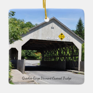 Quechee Gorge Hoesje Bridge - Keramisch Ornament