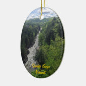 Quechee Gorge, Vermont Keramisch Ornament (Links)
