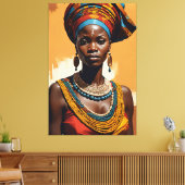 Queen 1 Canvas Afdruk (Insitu (Woonkamer))