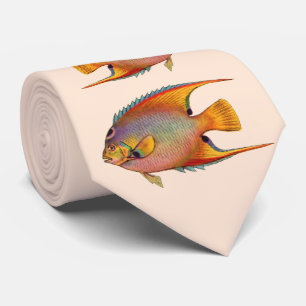 Queen Angelfish print Stropdas