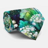 Queen Anne's Lace Abstract Stropdas (Opgerold)