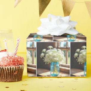 Queen Anne's Lace boeket in raam Cadeaupapier