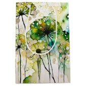 Queen Anne's Lace en Bubbles Abstract Medium Cadeauzakje (Voorkant)